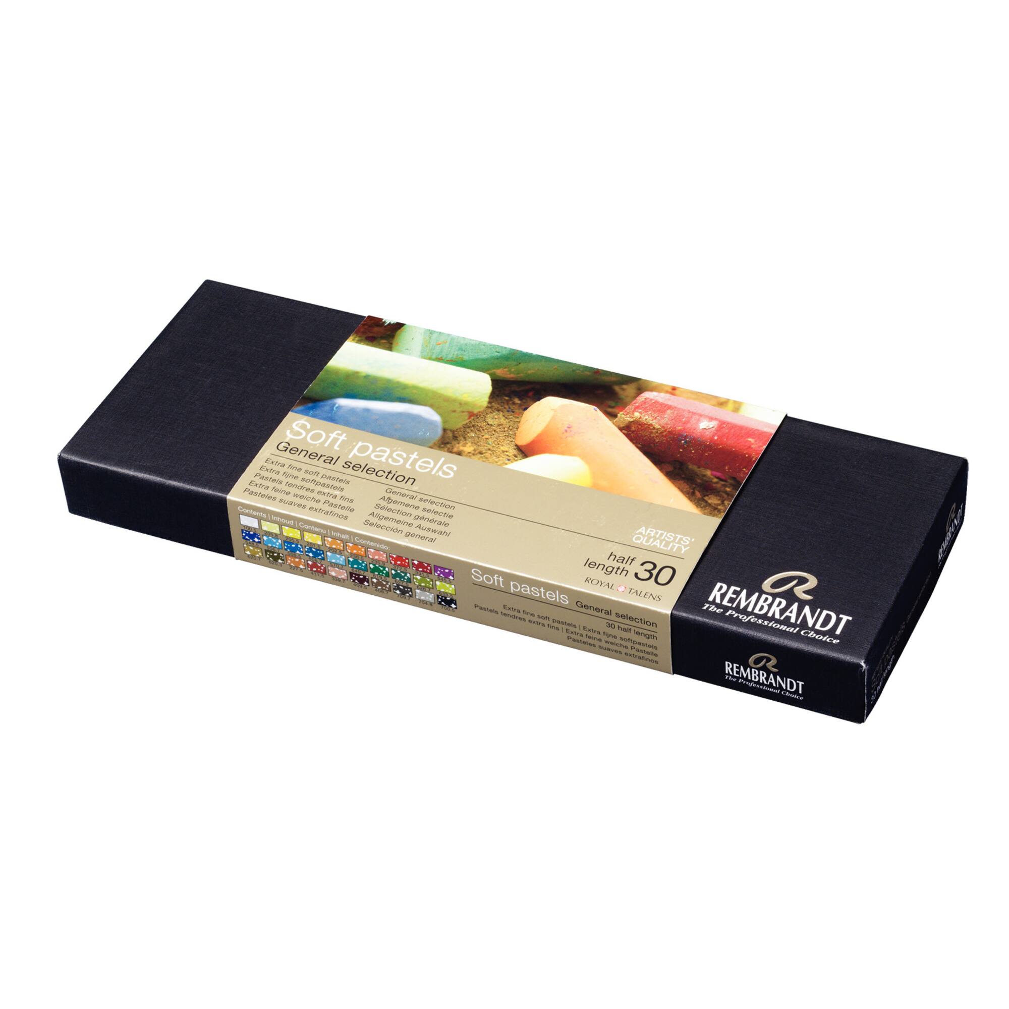 Rembrandt 30 Half Sticks General Selection Soft Pastel Set